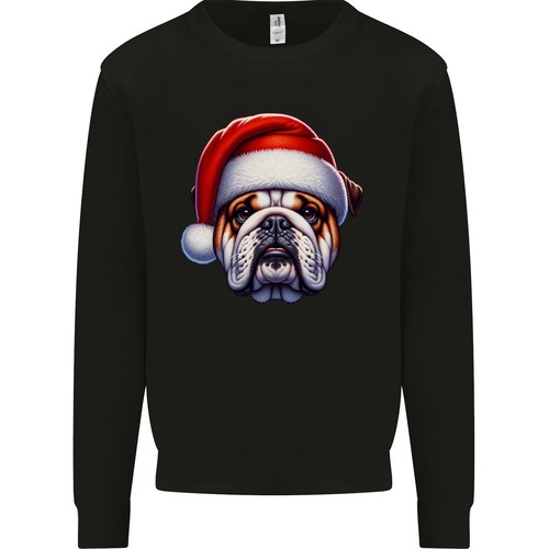 Felpa uomo natale bulldog - felpa,