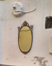 Specchio di ottone Ovale