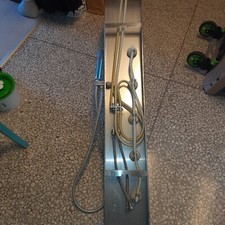 Colonna Pannello doccia idromassaggio acciaio inox soffione cascata e doccetta