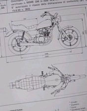 Moto SUZUKI GS 550 L SCHEDA Omologazione ORIGINALE 1980 DIAGRAM SPECS Bike