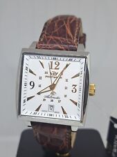 Orologio uomo PHILIP WATCH AVALON  AUTOMATICO WHITE BROWN PELLE 3H Nuovo -20%