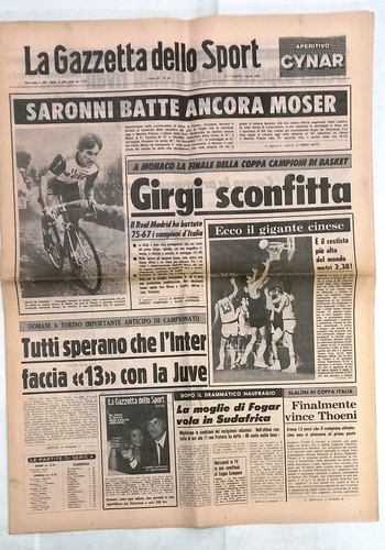 Gazzetta sport 1978 finale - sport,