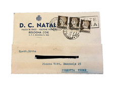 PUBBLICITARIO VINTAGE 1940 DITTA D. C. NATALI PIAZZA RE ENZO BOLOGNA