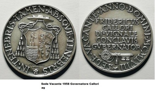 Sede vacante 1958 medaglia - vacante,