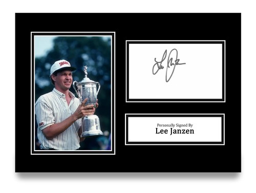 Lee janzen firmato foto - a4,