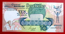 Seychelles - Banconota da 10 Rupees 1989 FDS UNC