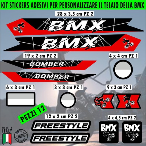 L104 kit adesivi telaio bmx - adesivi,