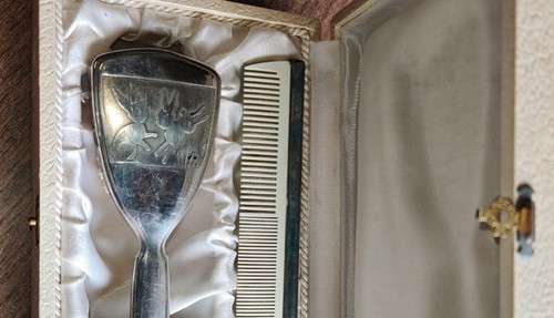 Set vintage spazzola - spazzola, rattolo