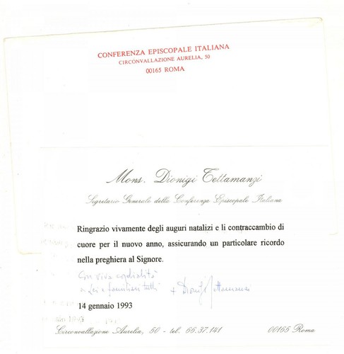 1993 roma mons dionigi - 1993, mons.