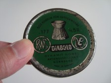 Scatola vintage in latta ( piombini per carabina da 500 pz - DIABLO ) - VUOTA