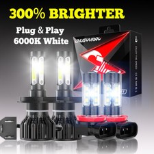 4pcs Faros LED Bombilla HI/LOW