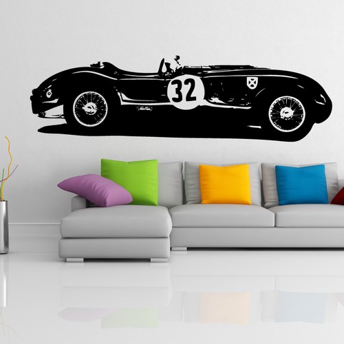 Adesivo murale vinile jaguar - murale,
