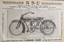 1912 PUBBLICITA' ADVERT NSU