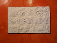 PANNELLO RIVESTIMENTO MURO IN GESSO BIANCO 60,5x38-P.2,5cm.RV/638 ARREDO INTERNO