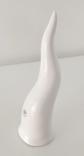 Corno portafortuna ceramica - portafortuna,