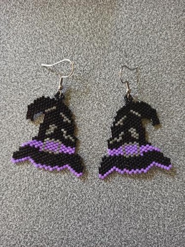 Orecchini halloween perline - orecchini,