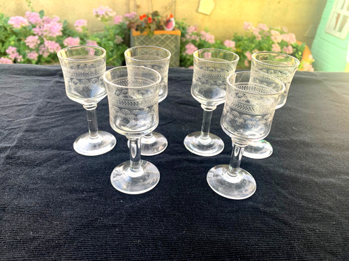 Anciens verres liqueur en - anciens,