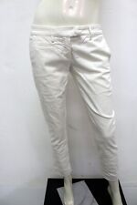 Dondup Jeans Donna Taglia 28 / 42 Pantalone Bianco In Cotone Pant Trousers Hose