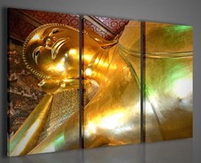 QUADRI MODERNI BUDDHA IV QUADRO MODERNO 100x70cm ARREDAMENTO MODERNO