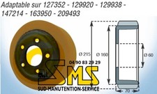 BT SPE 160L ROUE MOTRICE 215 70 60 mm TRANSPALETTE ELECTRIQUE GERBEUR