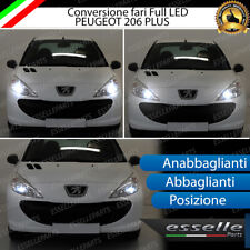 KIT FARI FULL LED PEUGEOT 206 PLUS ANABBAGLIANTI ABBAGLIANTI POSIZIONE LED 6000K