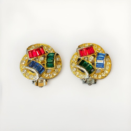 Vintage gold tone - , baguette
