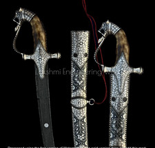 Spada calligrafia indiana con