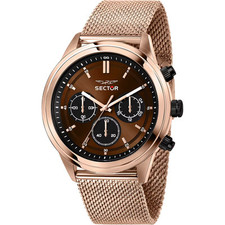 Sector 670 R3253540009 Orologio Multifunzione in acciaio IP Rose Gold mesh band
