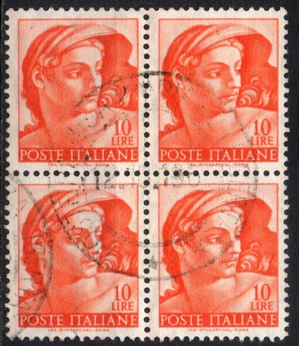 Italia 1961 quartina - quartina, usata