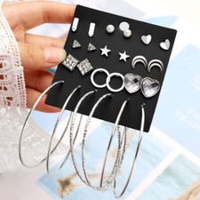 SET DI ORECCHINI ARGENTATI 12