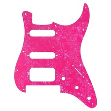 Battipenna Floyd Rose Strat HSS - 11 fori - 4 strati rosa perla