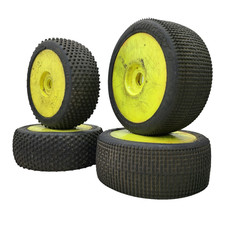 ruote buggy x4 1/8 gialle