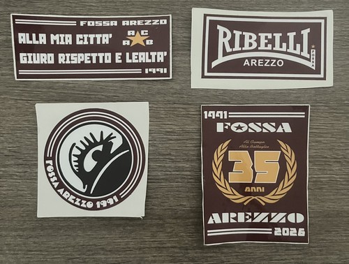 Lotto adesivi fossa arezzo - adesivi,