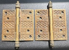 Pair Bronze Norwalk Patter  Hinges 4” X 4” (Free Shipping)