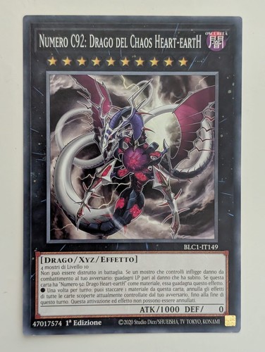 Numero c92 drago - yu-gi-oh!, del