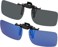 Clip Su Occhiali Da Sole 2 Pezzi, Polarizzata Lente Adatta Sopra Occhiali, Flip 