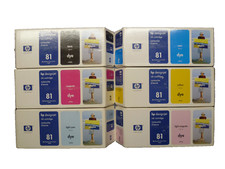 Set 6 originali HP 81 tutti i