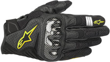 ALPINESTARS SMX-1 AIR V2 GLOVES BLACK YELLOW FLUO