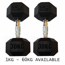 FXR Sports Hex Rubber Dumbbell