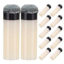  12 pezzi punte stecca biliardo piscina: 11 mm kit riparazione punte bastone plastica biliardo
