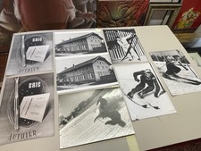 G. COUTTET Chamonix FOTO ORIGINALE + Vintage Sci Sciatore Epoca Fabbrica Authier