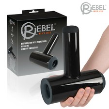 Rebel Masturbator with 2 Functions Jerk Off Simulation Vibrating Masturbatore