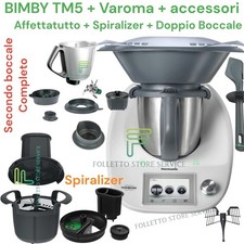 VORWERK BIMBY TM5 ORIGINALE ACCESSORI DOPPIO BOCCALE AFFETTATUTTO SPIRALIZER