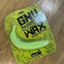 Cera snowboard Zumiez 2009 fuori produzione vintage GNU Green Banana tutte le temperature