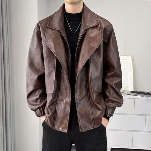 Giacca ecopelle moto - uomo, 2026