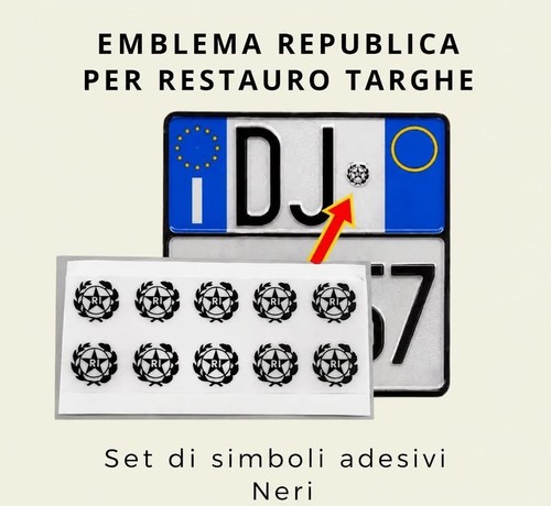 Adesivi repubblica italiana - adesivi,