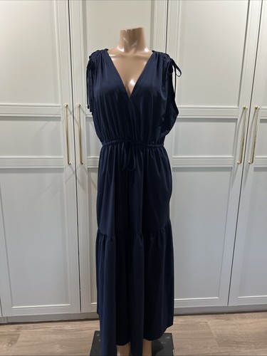 Maxi abito calvin klein - klein, blu