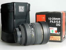SIGMA 12-24mm F4.5-5.6 AF EX DG HSM SIGMA SA ASPHERICAL, box, caps, LIKE NEW