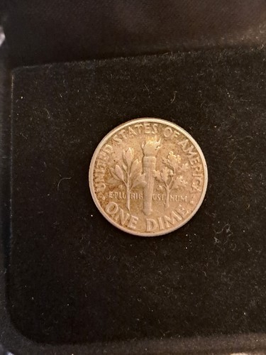 One dime pence - one, moneta