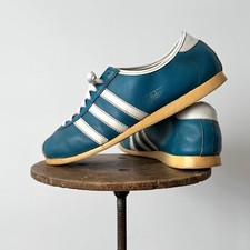 Scarpe sneakers Adidas Rekord blu 'Made in Jugoslavia' vintage anni 70 misura 8,5